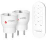 VIRONE RS-9 MINI vezeték nélküli konnektorok távirányítóval, 2+1, 2300W (RS-9)