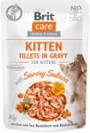 Brit Care Cat Kitten tasak lazac, filék szószban 85g