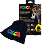 uni Marker UNI Posca 2025, 8 buc/set, in saculet textil