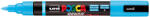 uni Marker pensula varf 1-4 mm UNI Posca PC-5BR albastru deschis
