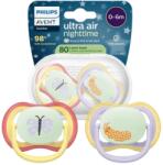 Philips Avent Ultra Air Suzetă de noapte 0-6 luni - 2 bucăți