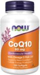 NOW CoQ10 60 mg cu Omega-3 - 120 capsule moi
