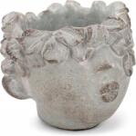 Dijk Westwing Virágtartó fedél arc fej 17, 5x20x19, 5 cm beton (PL22DJK29-114)