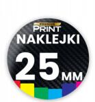  Kör alakú logó matrica 25 mm 704 db egyedi nyomtatással tervező
