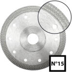 ABRABORO gyémánttárcsa No. 15 230x25, 4/22, 23mm csempe, gres, kerámia, cotto lapok, terazzo vágásához