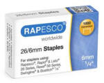 Rapesco Tűzőkapocs, 26/6, horganyzott, RAPESCO, 1000db/doboz (S11661Z3) - eztkapdki