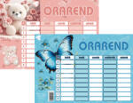 T-Creativ Órarend Nagy 16, 5x23, 5 cm Girls (N13053TGI)