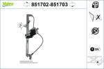 VALEO ablakemelő VALEO 851702 for OPEL, VAUXHALL (851702)