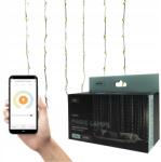 Ecolight Függöny Fényfüzér Led Lámpa 3m x 1m Hideg Színű 6500K Bluetooth (ML61616)