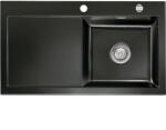systemceram beépíthető mosogató Mera 90 900 x 510 mm balos csepptálca Nero (SCH-113523758)