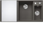 BLANCO beépíthető mosogató Axia III 6 S vulkánszürke üveg vágódeszka cst. bal (SCH-113509120)