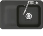 Systemceram beépíthető mosogató Juna 75 excenter 750 x 510 mmtálca bal Nigra (SCH-113523846)