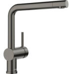 BLANCO konyhai csaptelep Linius nyomásálló szatén dark steel (SCH-113509603)