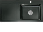 systemceram beép. mosogató Mera 100 SL 1000 x 510 mm balos cseppt. Nero (SCH-113523597)
