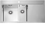 Solido 2D mosogató Pure QC 60 nemesacél csepegtető jobb QuickClose szelep (SCH-113520918)