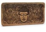  Buddha mintás, mangófából készült tálca - 30 cm (ETBT-22)