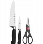 ZWILLING four Star 3 El fekete kovácsolt konyhakés ollóval (350550000)