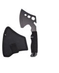 Depox Topor multifunctional, DEPOX®, maner paracord, inox, negru (1407)