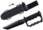 Depox Cutit de vanatoare DEPOX®, Juggernaut Assault, 31 cm, otel inoxidabil, negru (1413)