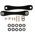 DEPOX Organizator chei, Compact Flex, tip breloc, ajustabil, Aluminiu, Negru (1375)