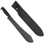 DEPOX Maceta de vanatoare DEPOX®, Black Bite, 49 cm, otel inoxidabil, negru, teaca inclusa (1414)