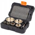 Werckmann Lyukfűrész Készlet Szinterezett Keményfém 22-73mm Werckmann Carbide Grit x8 (WERCKMANN HOLE SAW SET CARBIDE GRIT X8)