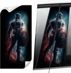 Stapar Autóoszlop Matrica "captainamerica" Autóhoz Ingyenes Ajándékok