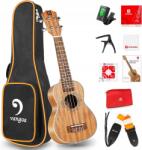 Vangoa szoprán ukulele 53cm egyszínű akusztikus mahagóni kezdőknek (MZLOA9201A)