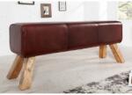 IV Interior Concept Bancheta din lemn si piele naturala BOCK 120cm (A-36269 VC)