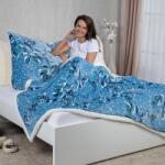 decoDoma Set cu blăniţă GERDA 2 buc Patura