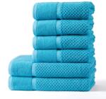 decoDoma Set de prosoape şi prosoape de baie din frotir MODENA turcoaz, 6 buc Prosop