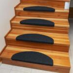 decoDoma Preş pentru scări QUICKSTEP semicerc antracit set 2 buc Covor