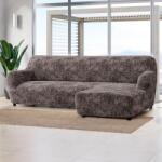 Gaico Huse bielastice MARMO maro canapea cu otoman dreapta (l. 170 - 300 cm)