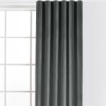 decoDoma Draperie catifelată FILUMI gri închis 140 x 250 cm set 2 buc