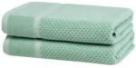 decoDoma Set de 2 prosoape de baie din frotir MODENA verde 70 x 140 cm Prosop