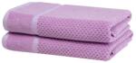decoDoma Set de 2 prosoape de baie din frotir MODENA liliac 70 x 140 cm Prosop