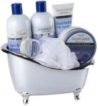 Vivaco Set cadou cosmetice cu lapte de capră, cădiţă argintie