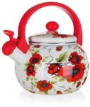 BANQUET Ceainic smălţuit cu fluier POPPY, 2, 2 l