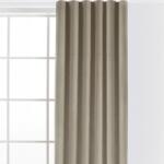 decoDoma Draperie catifelată FILUMI bej închis 140 x 250 cm 1 buc