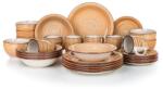 BANQUET Set de masă ceramic SPIRAL BROWN 30 piese Serviciu de masa