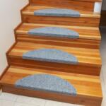 decoDoma Preş pentru scări QUICKSTEP semicerc gri set 2 buc Covor