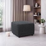 Nueva Textura Huse super elastice RUBINIA antracit taburet (40 - 60 cm)