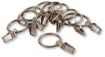 WOOLINE Set inele metalice pentru perdele cu cleme, alamă, 10 buc