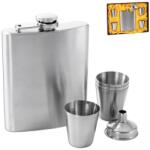 Orion Ploscă din inox HOME cu păhărel şi pâlnie