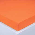 decoDoma Cearşaf cu elastic jersey EXCLUSIVE portocaliu 180 x 200 cm