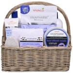 Vivaco Coș cadou din răchită cu produse cosmetice din lapte de capră