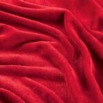 decoDoma Cearceaf cu elastic din micropluş roşu pat simplu