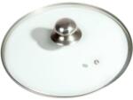 Orion Capac de sticlă cu mâner din oţel inoxidabil diametru 16 cm