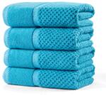 decoDoma Set de prosoape din frotir MODENA turcoaz 50 x 100 cm, 4 buc Prosop