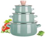 BANQUET Set de oale emailate NATURAL OLIVE Banquet, 6 piese